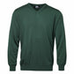 Riise Merino V-neck, Fairway green