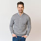 Riise Merino V-neck, Grå melange