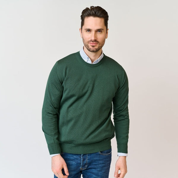Riise Merino O-neck, Fairway green