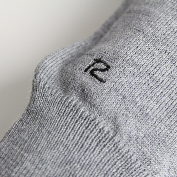 Riise Merino O-neck, Grå melange